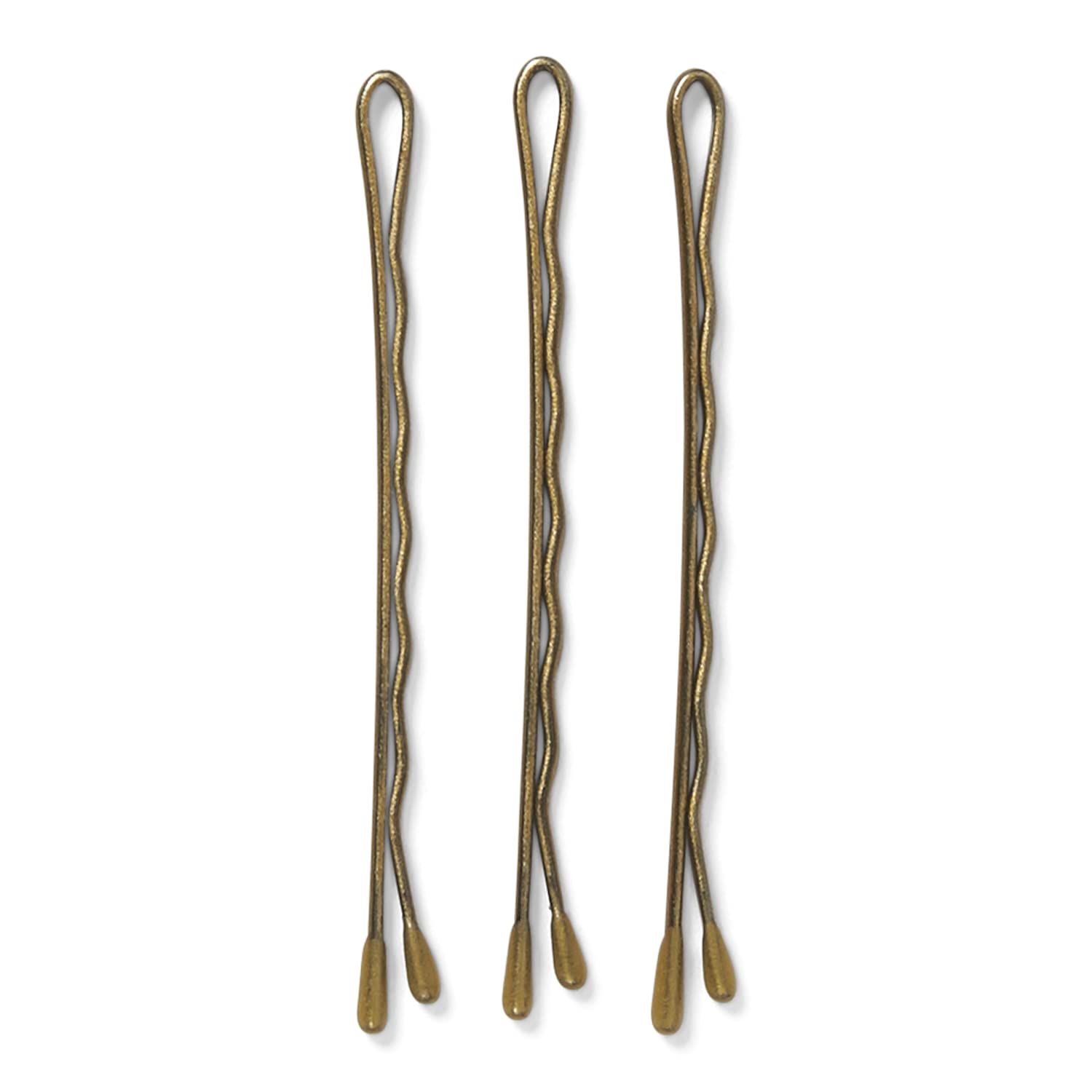 MetaGrip Blonde Bobby Pins close-up showing rust-resistant tips for durable use.