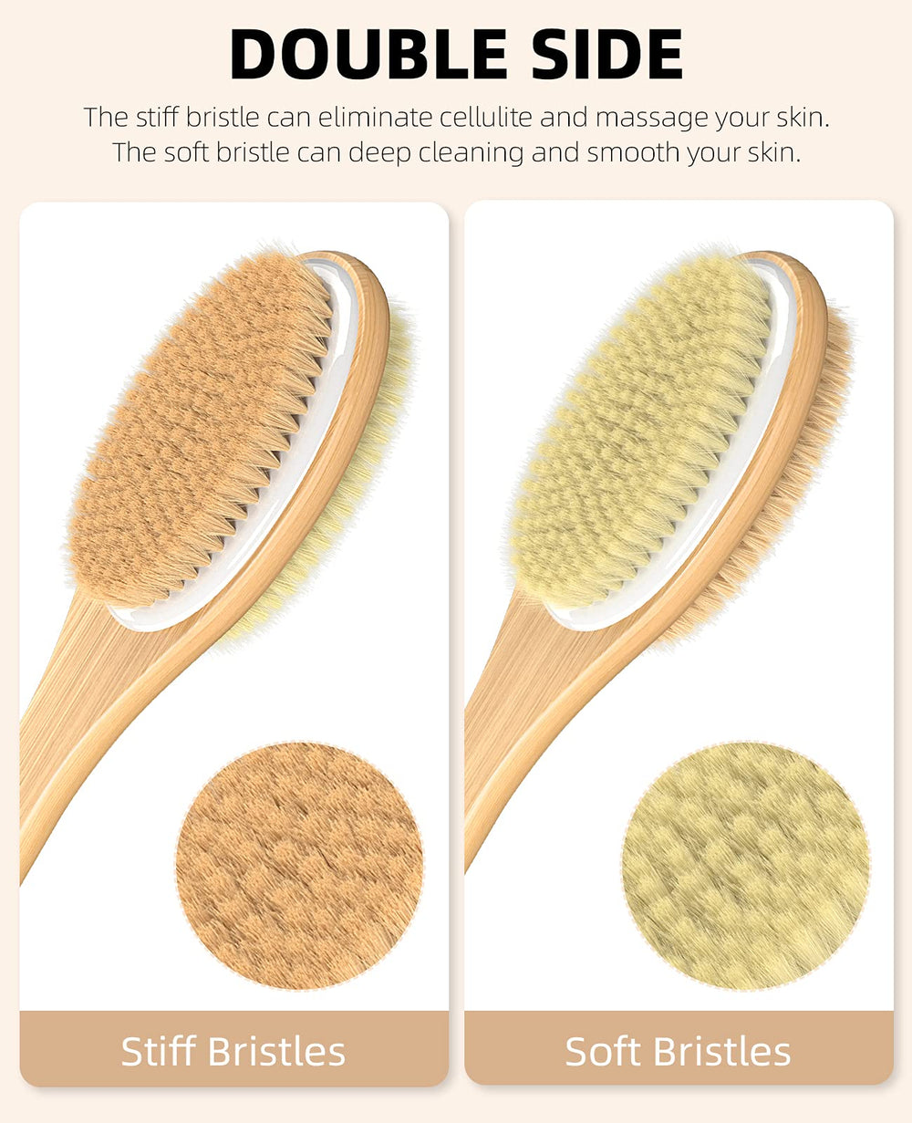 Metene shower brush soft bristles for gentle skin cleansing