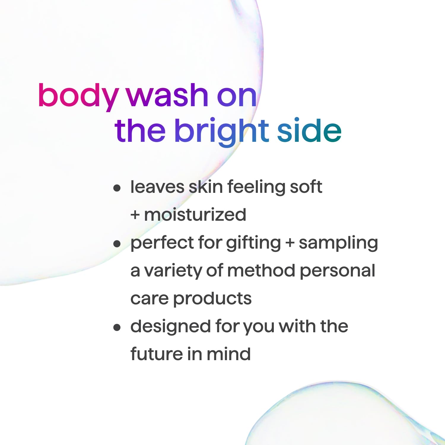 Method Body Wash Gift Set cruelty-free testing by people, not animals.