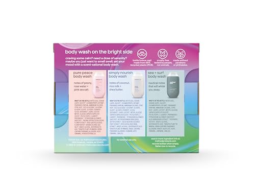 Method Body Wash Gift Set Simply Nourish bottle, 3.4 oz, coconut and rice milk aroma.