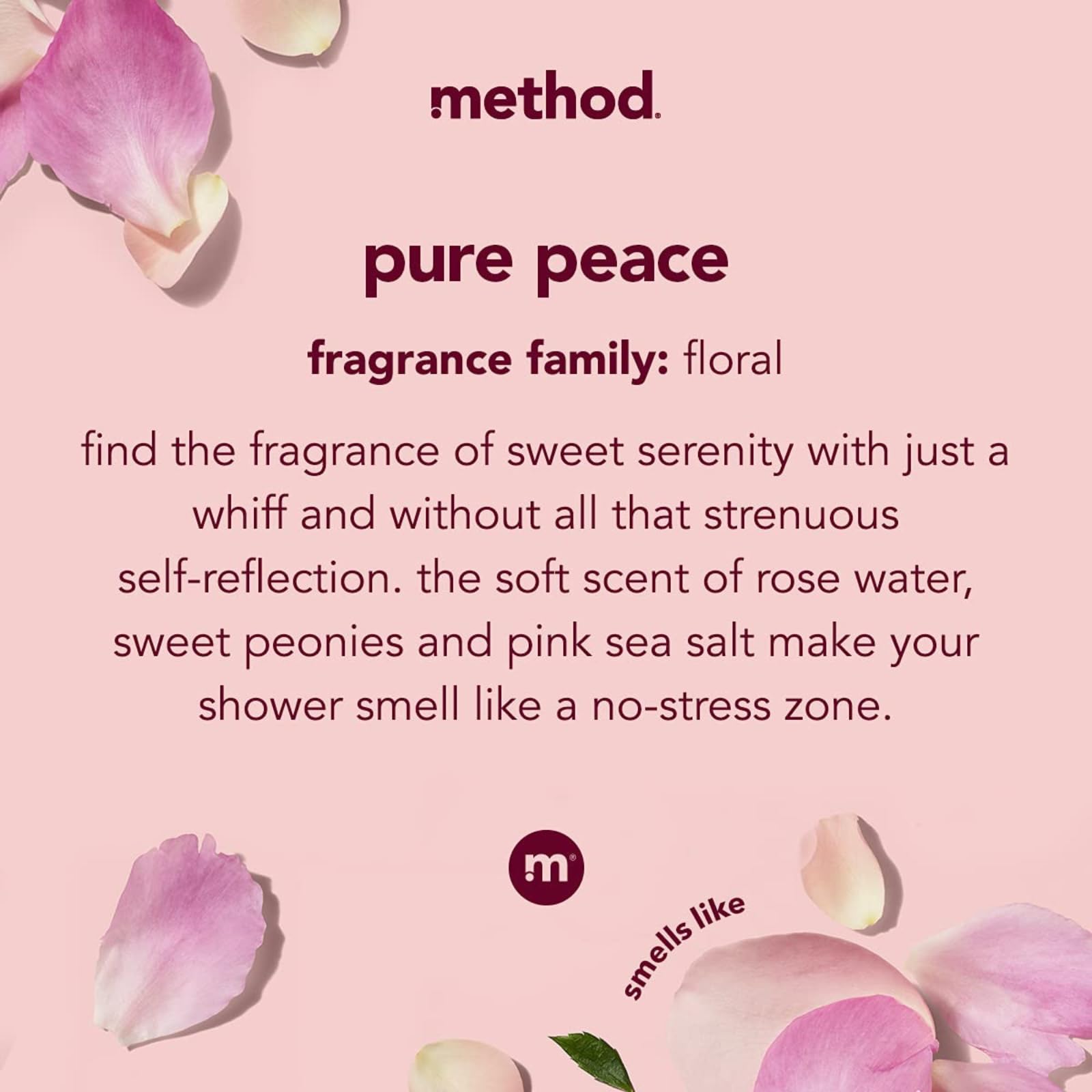 Method spa-like shower setup shows immersive cleansing experience.