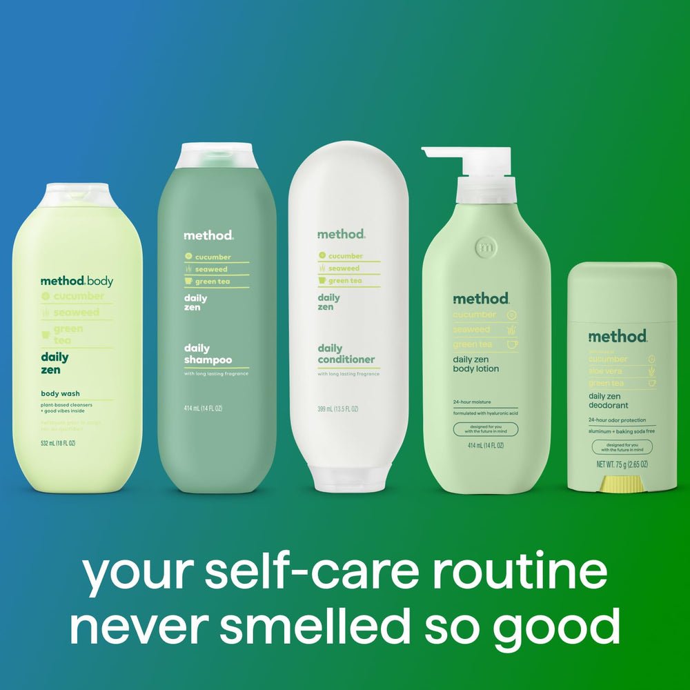 Method Everyday Shampoo hair-lather shot demonstrates cleansing action