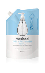 Method Gel Hand Soap Refill Sweet Water 3 pack front view highlights convenient bulk option