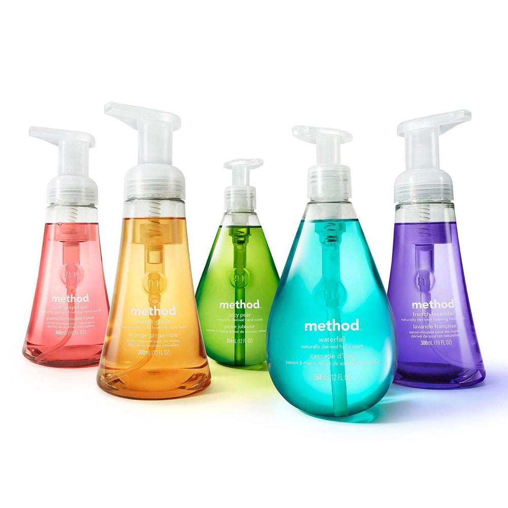 Method Gel Hand Soap Refill Sweet Water dispense foamy lather suggests satisfying hand wash