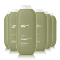 Method Men Body Wash six-pack bottles for convenient daily refreshment.