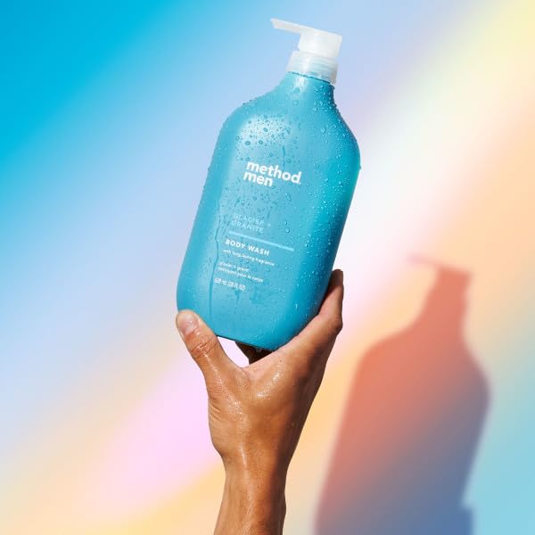 Method Men Body Wash Glacier cruelty-free symbol signals ethical testing.