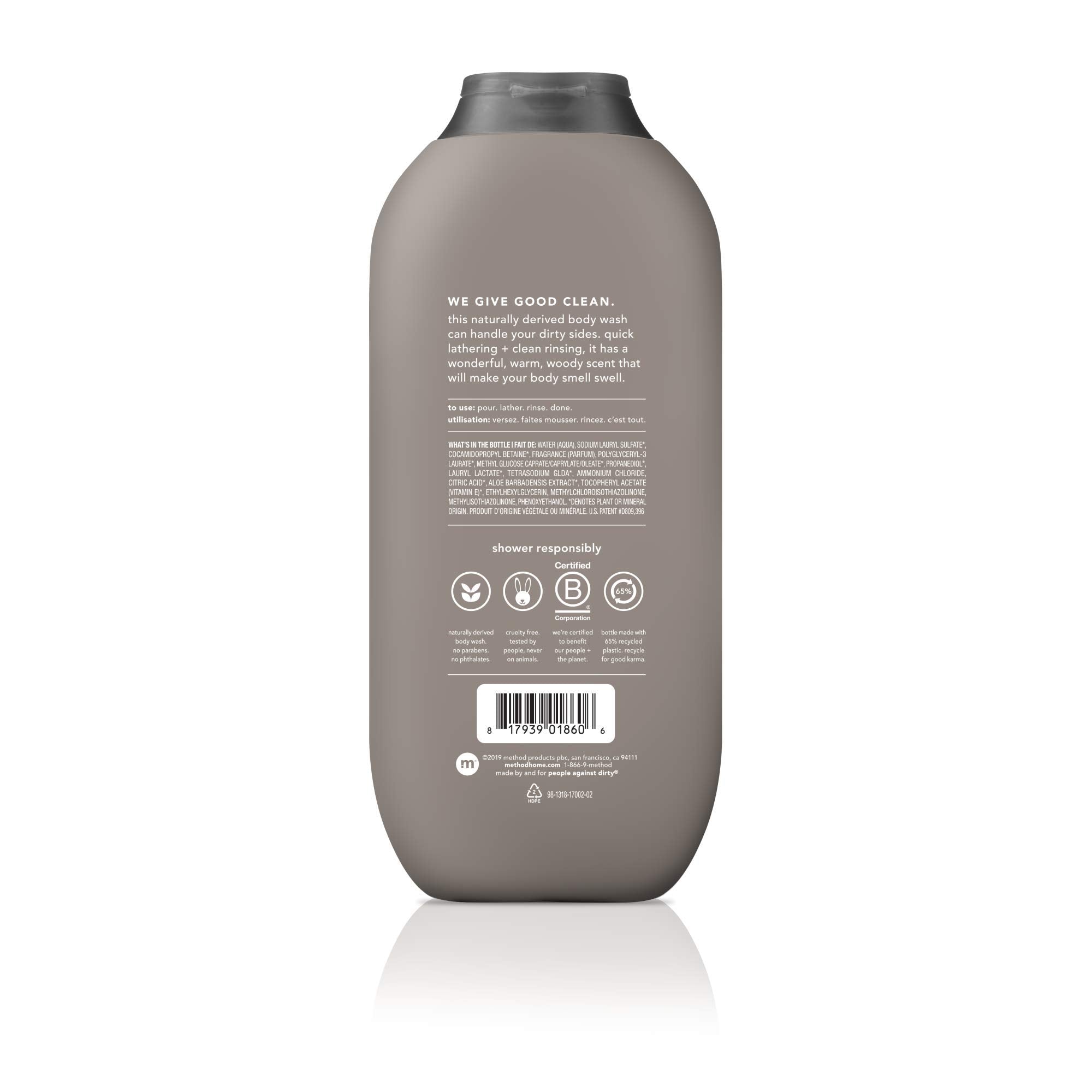 Method Men Cedar Cypress bottle — woody aroma meets dependable performance