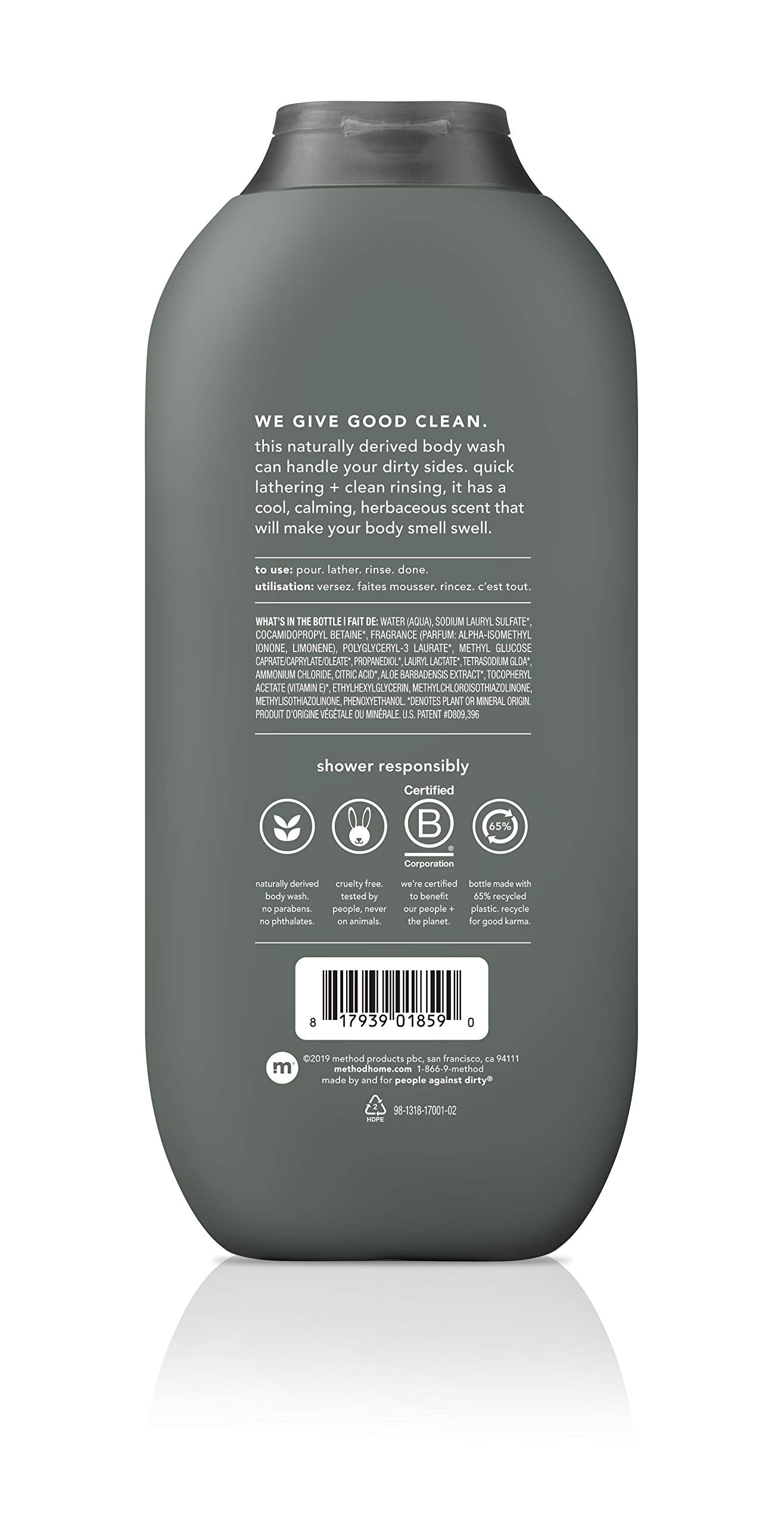 Method Men Cedar Cypress label — rugged design for modern bathrooms