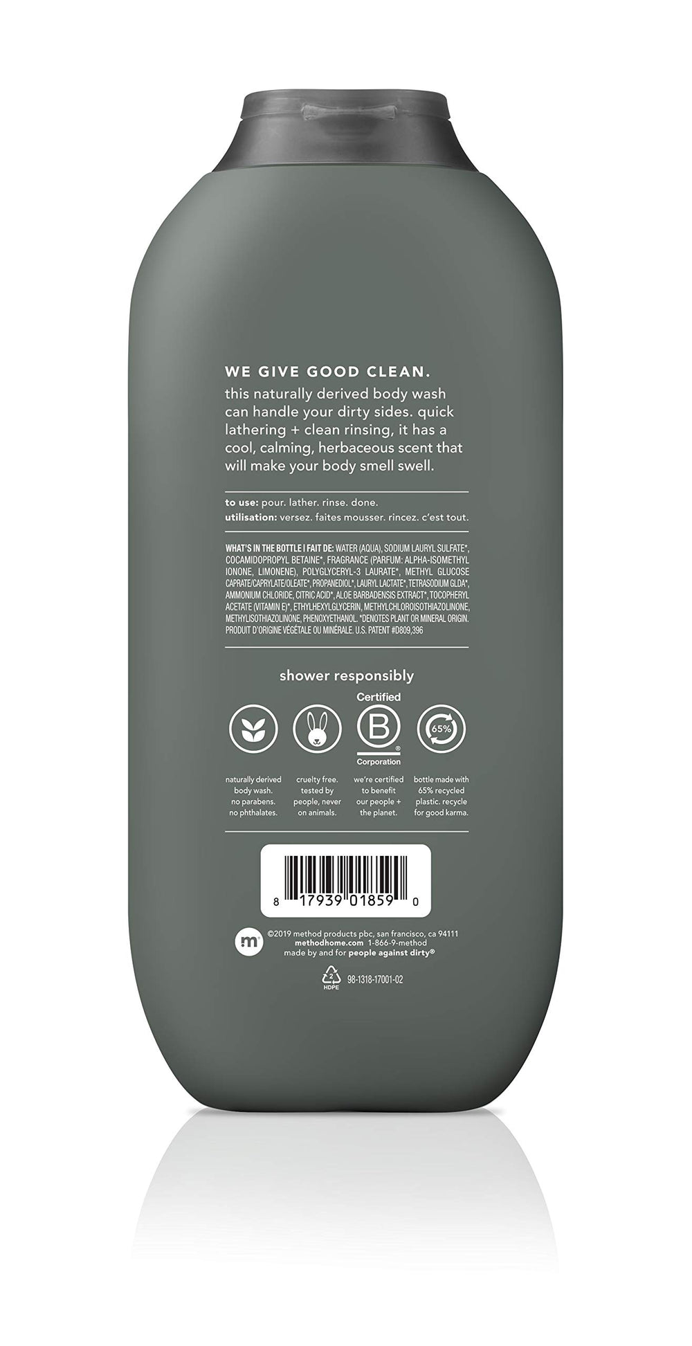 Method Men Cedar Cypress label — rugged design for modern bathrooms