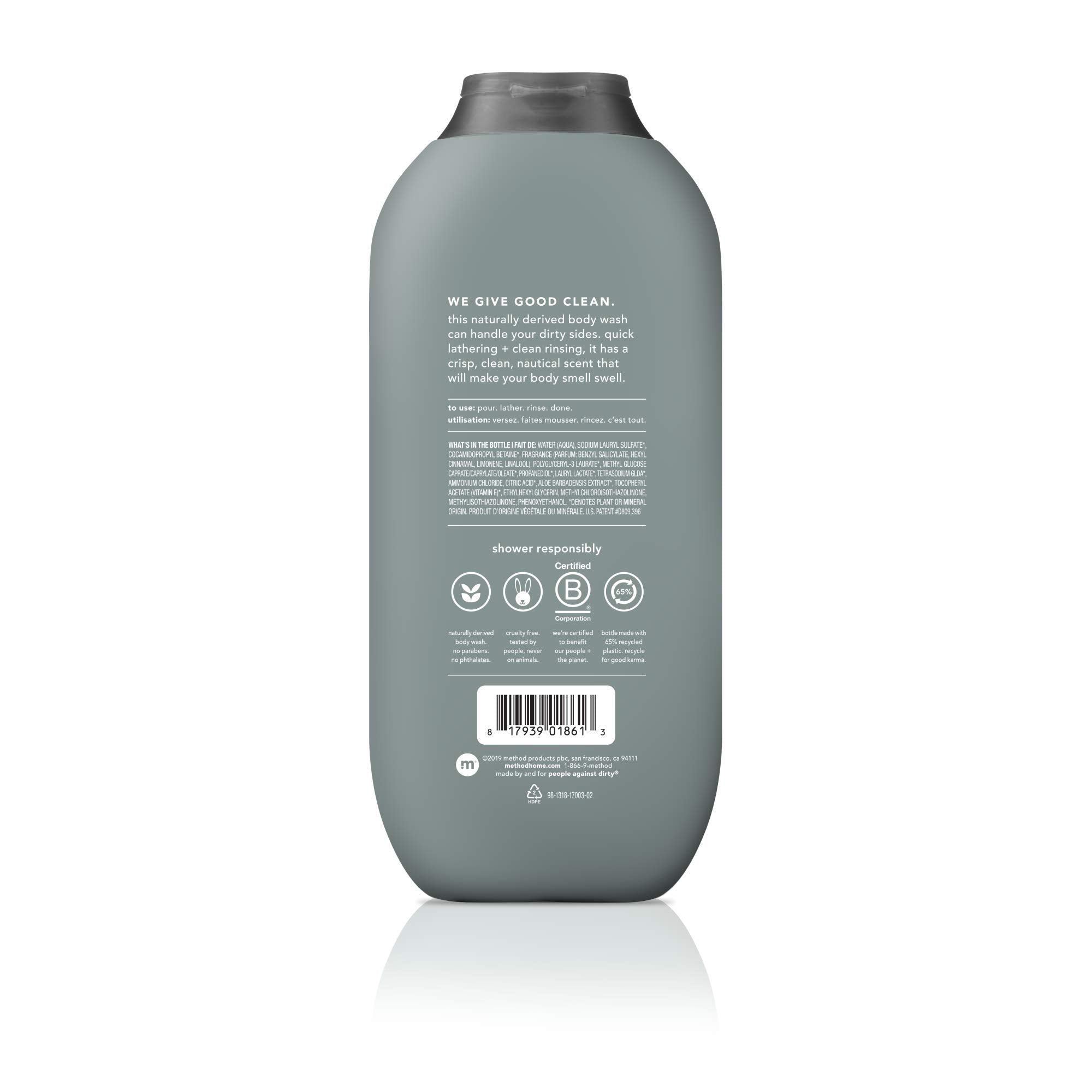 Method Men Juniper Sage bottle — crisp herbal scent for morning wake-up