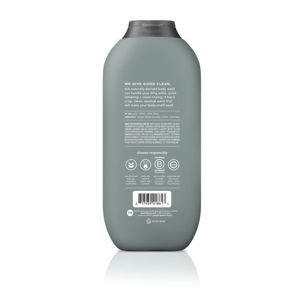 Method Men Juniper Sage bottle — crisp herbal scent for morning wake-up