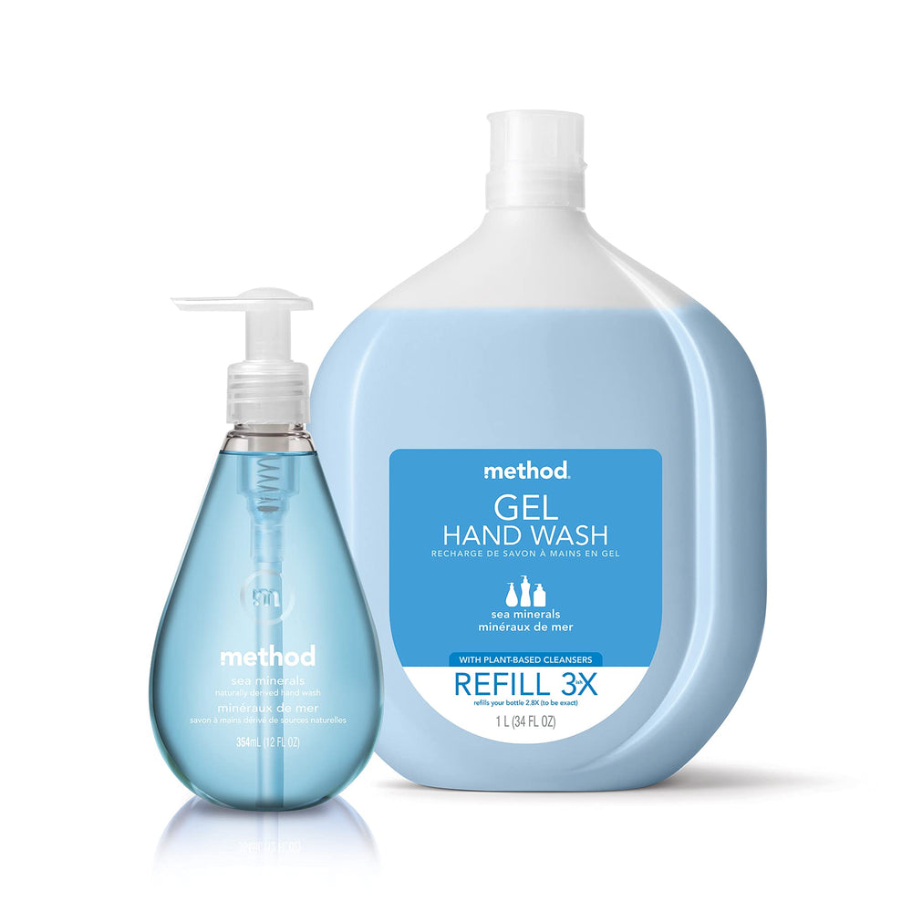 Method 50% recycled plastic bottle showcases sustainable packaging choices