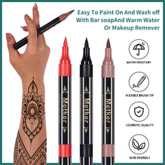 Metker tattoo stencils 77 large provide clean designs for events.