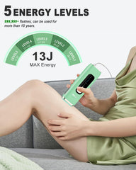 MEUKPE IPL hair removal device hands-on use targeting precise areas like the upper lip