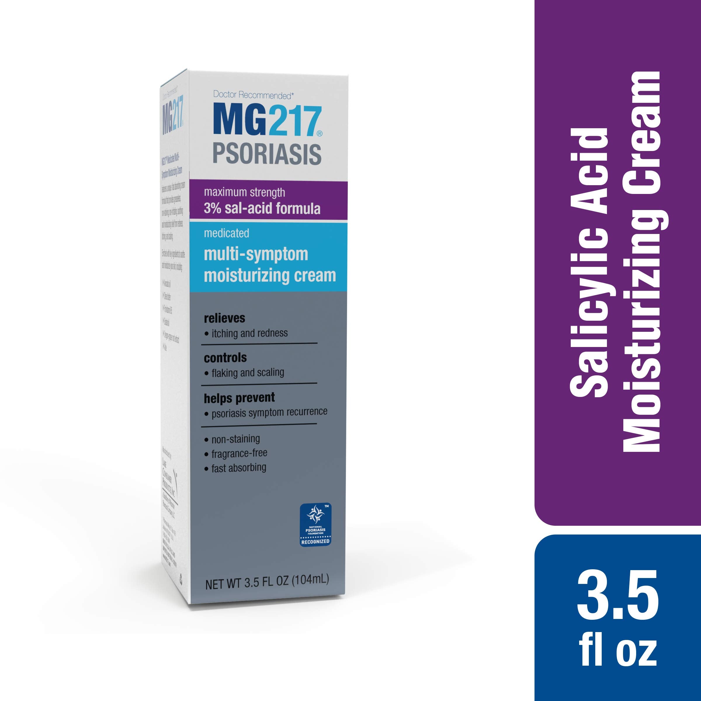 MG217 cream texture close-up demonstrates smooth, fast-absorbing moisture.