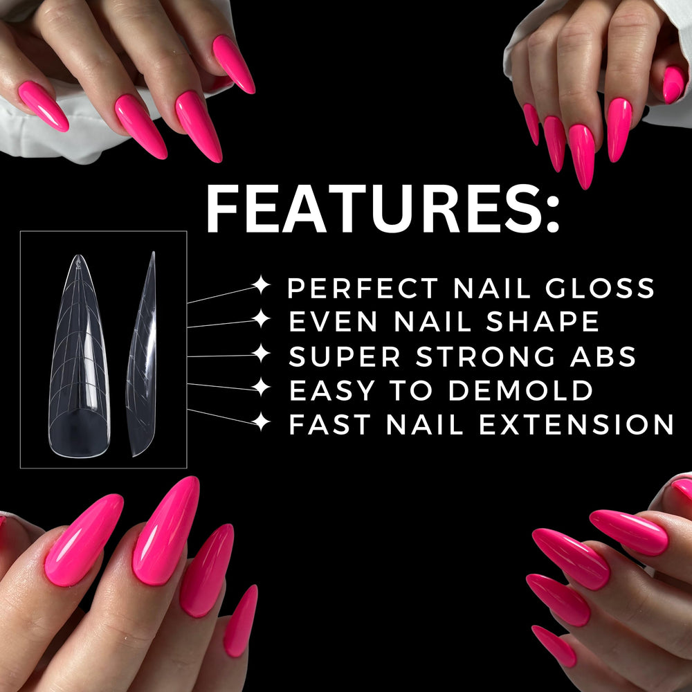 MGART Dual Nail Forms no-cutting design saves prep time for DIY
