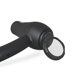 MHD Mini Travel Hair Dryer concentrator attachment enables precise airflow for polished results.