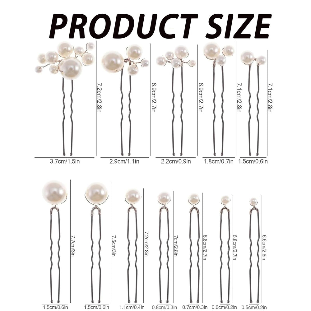 MHKLCD bridal pearl hair pin detail in braids highlights delicate charm