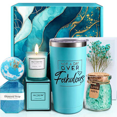 MHSMHL Not A Day Over Fabulous tumbler keeps drinks hot or cold on the go.