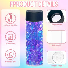 Mhtdet sensory bottles packaging contents with funnels and brush for easy setup.