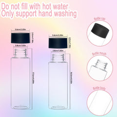 Mhtdet sensory bottles transparent body highlights colorful liquids and visuals.