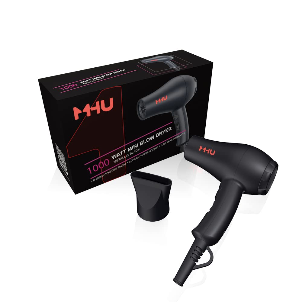 MHU black curved body design offers comfortable grip and stylish aesthetics.