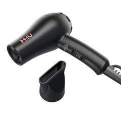 MHU airflow concentrator nozzle enables precise styling and frizz control.