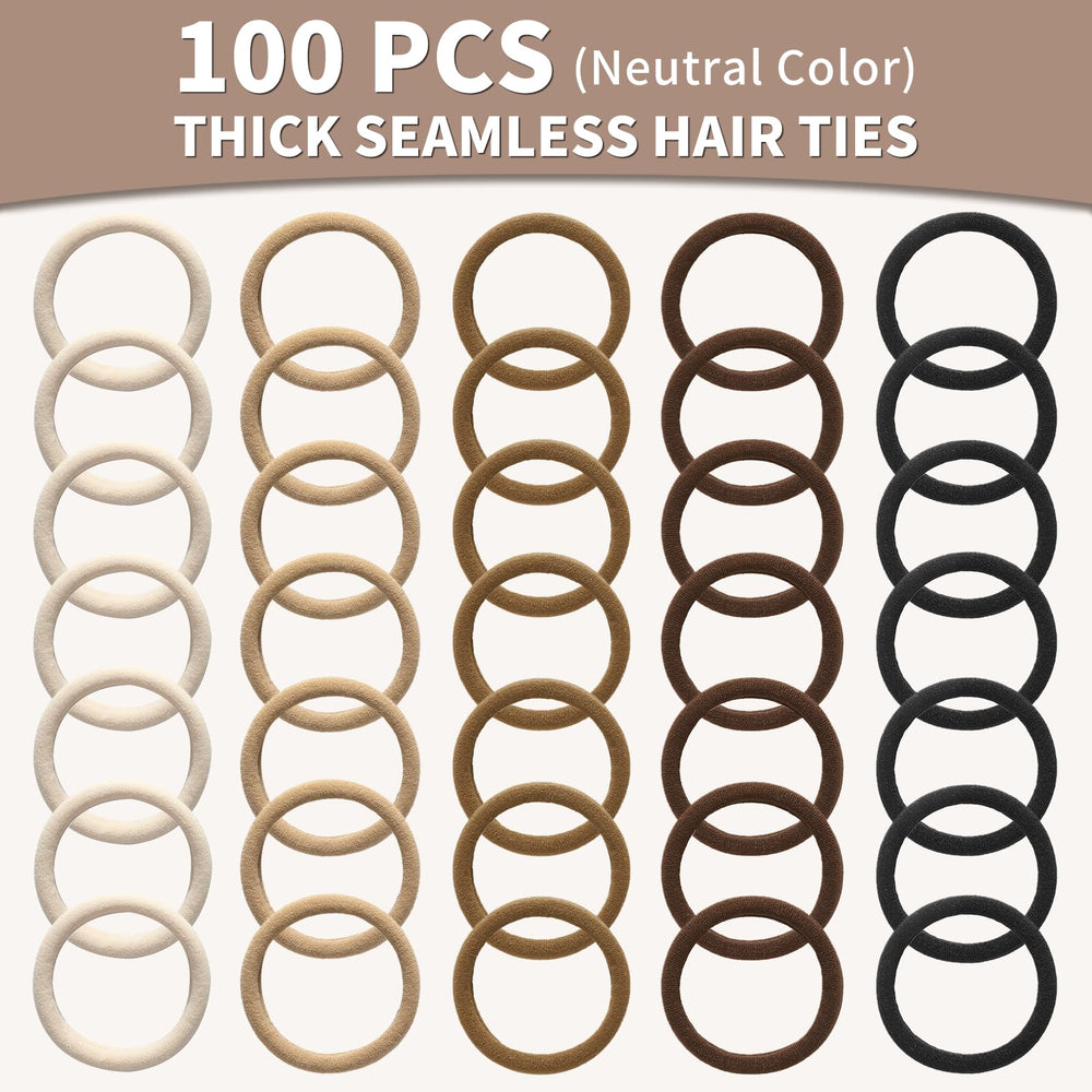 Mia Klein hair ties black in-hand display illustrating bulk availability for gifting