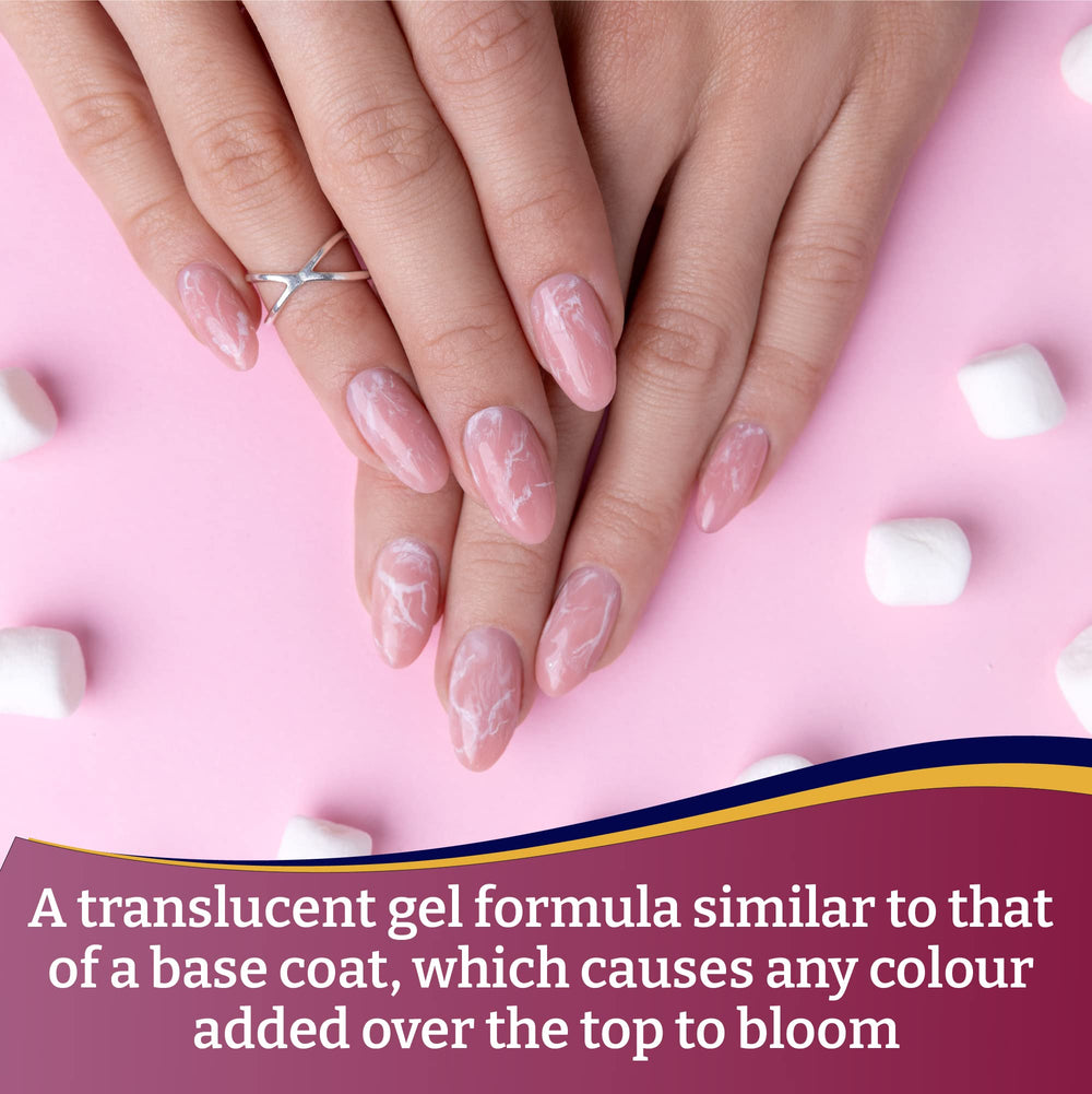 Mia Secret Blooming Gel design creation shows uncured stage for personalized nail art.
