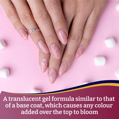 Mia Secret Blooming Gel design creation shows uncured stage for personalized nail art.