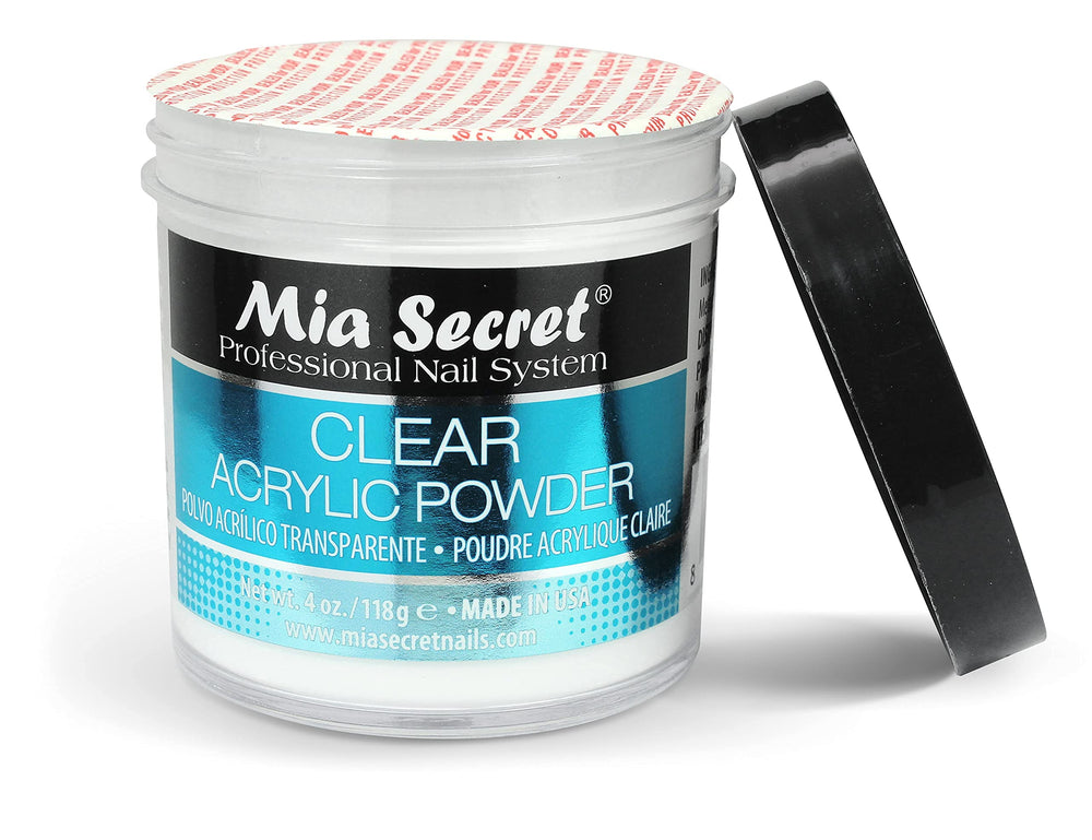 Mia Secret Clear Powder ultra-clear finish on natural-looking nails.