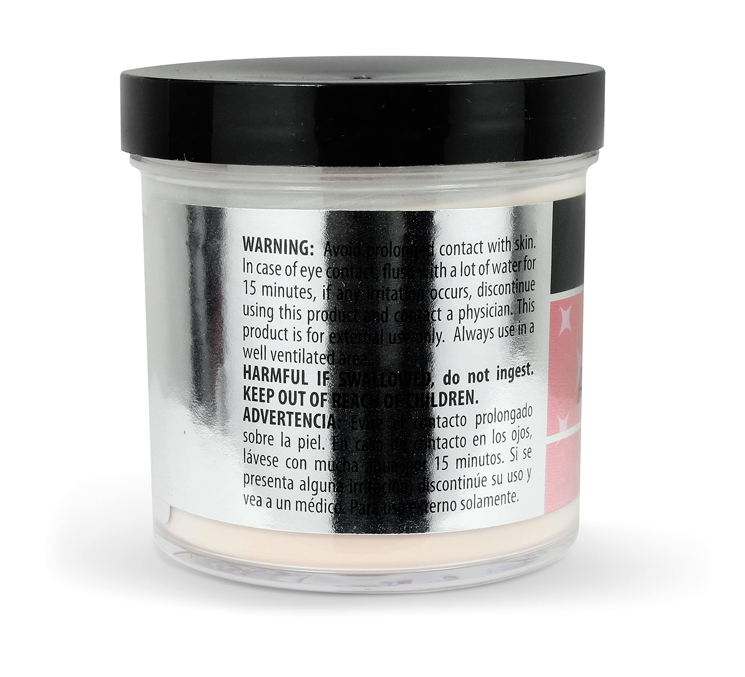 Mia Secret Cover Rose acrylic powder during nails application demonstrates sculpted, natural rose finish.
