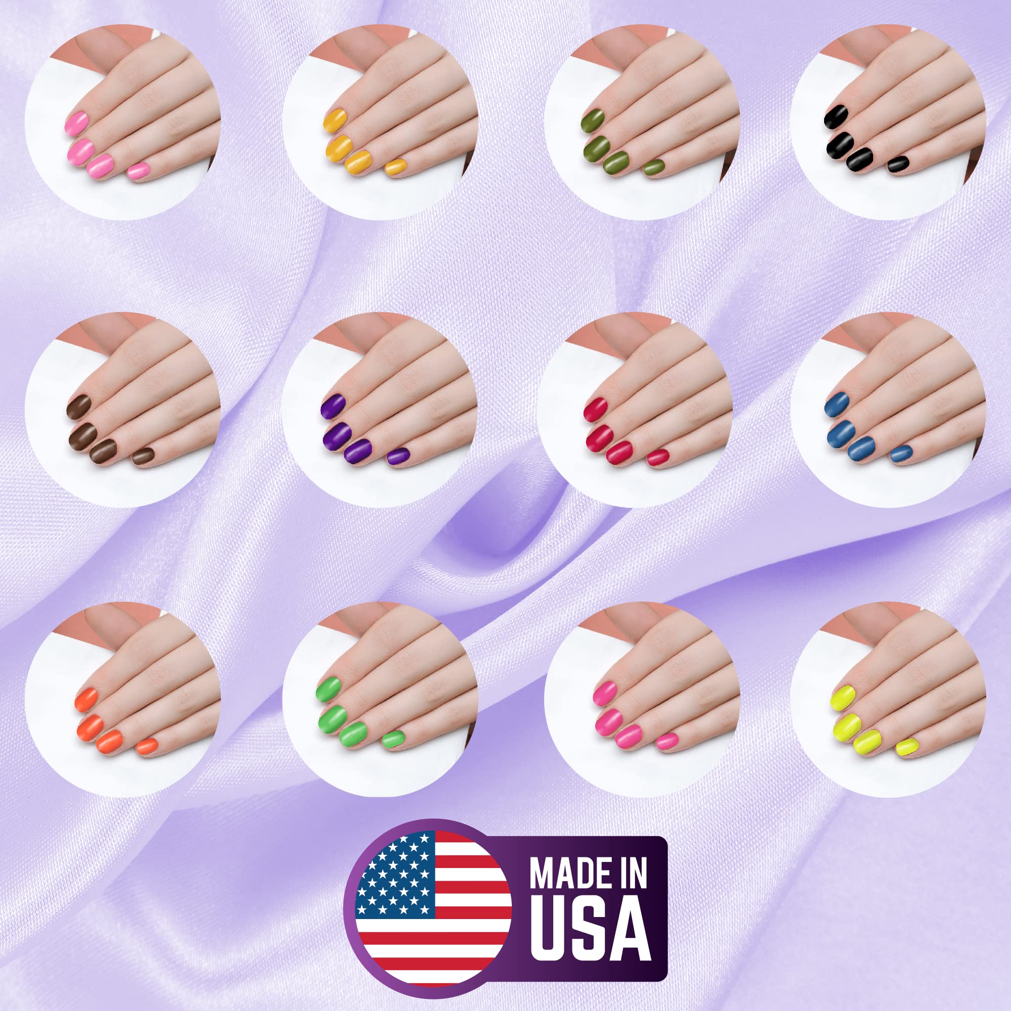 Mia Secret Fruity Collection manicure steps visual guide for beginners.