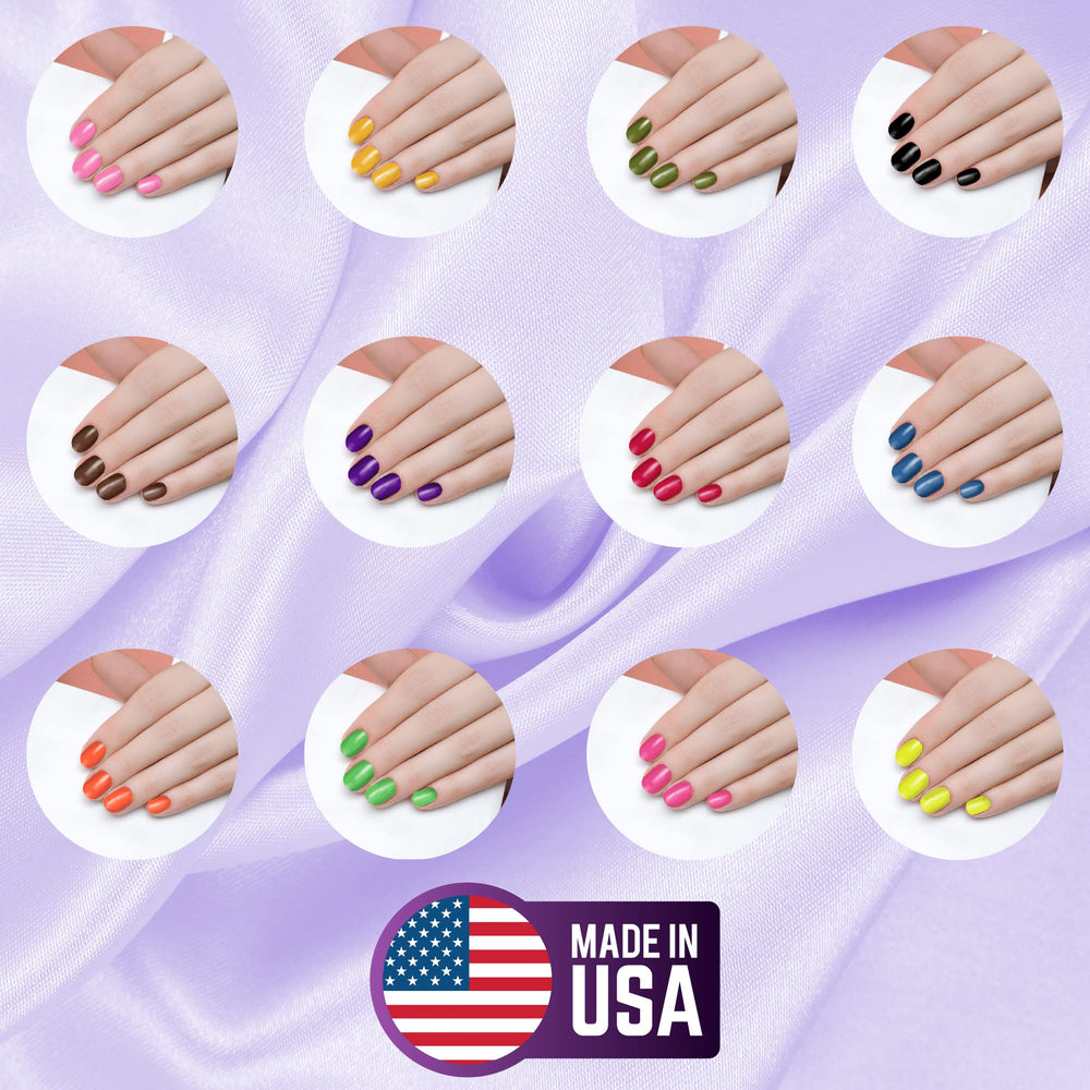 Mia Secret Fruity Collection manicure steps visual guide for beginners.