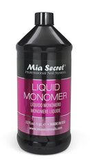 Mia Secret Liquid Monomer bottle closeup for professional acrylic nails with consistent results