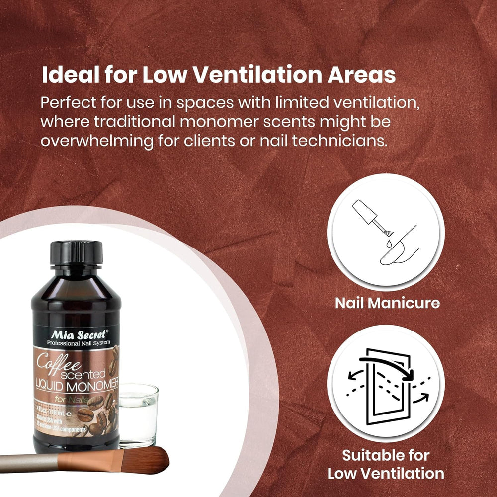 Mia Secret low odor formula suitable for indoor nail setups