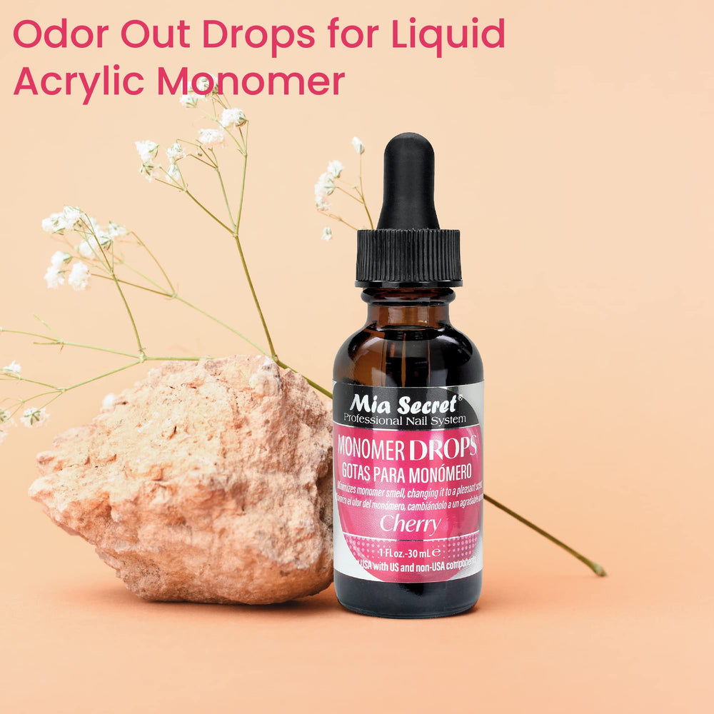 Mia Secret Monomer Drops Cherry packaging supports quick prep during pro nail sessions