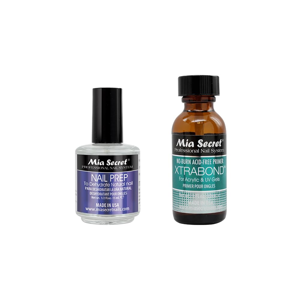 Mia Secret Nail Prep Dehydrate bottle for salon-ready prep and sanitization.