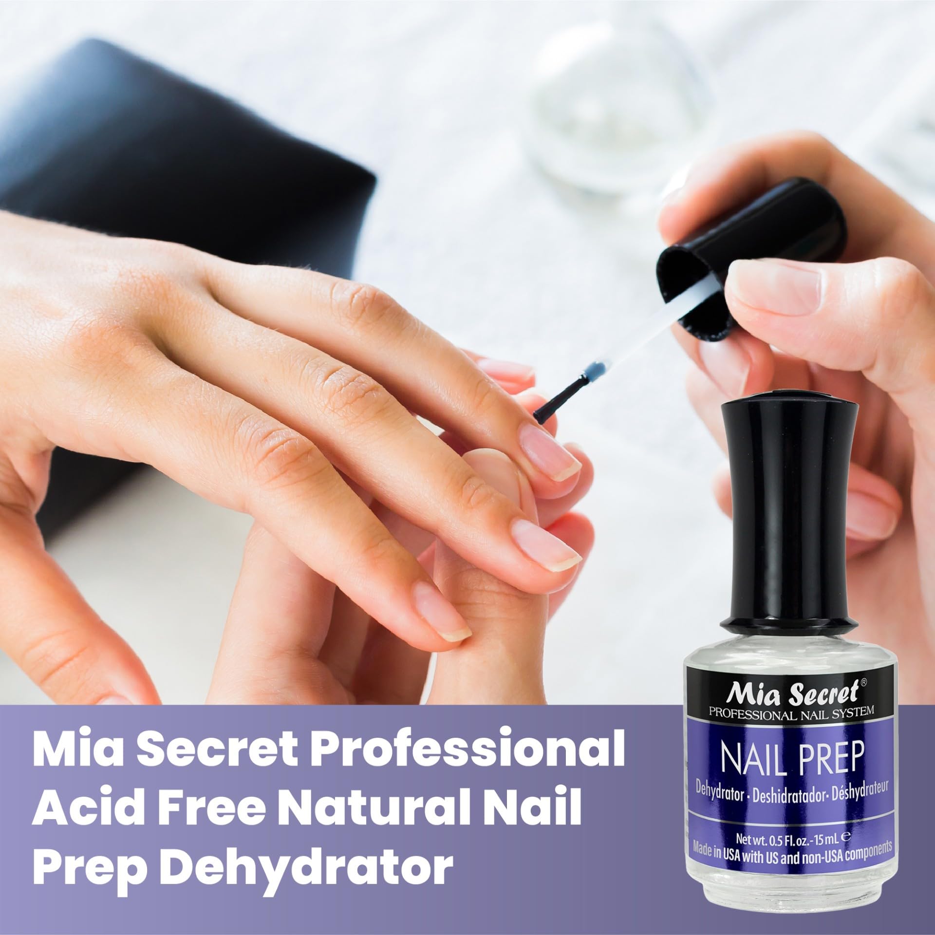 Mia Secret nail prep kit box showcasing complete prep system.