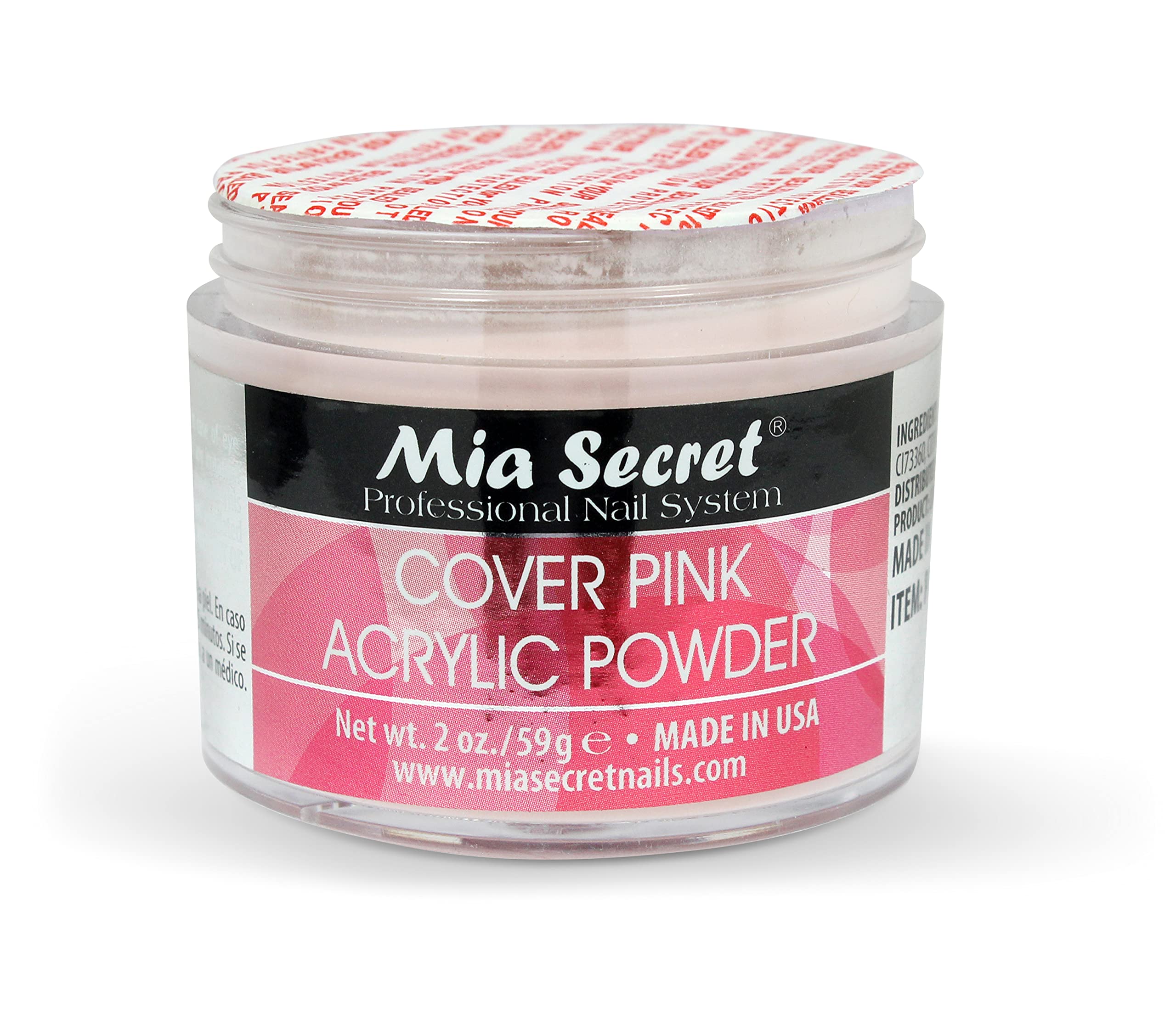Mia Secret non-yellowing pink finish on practice nails.