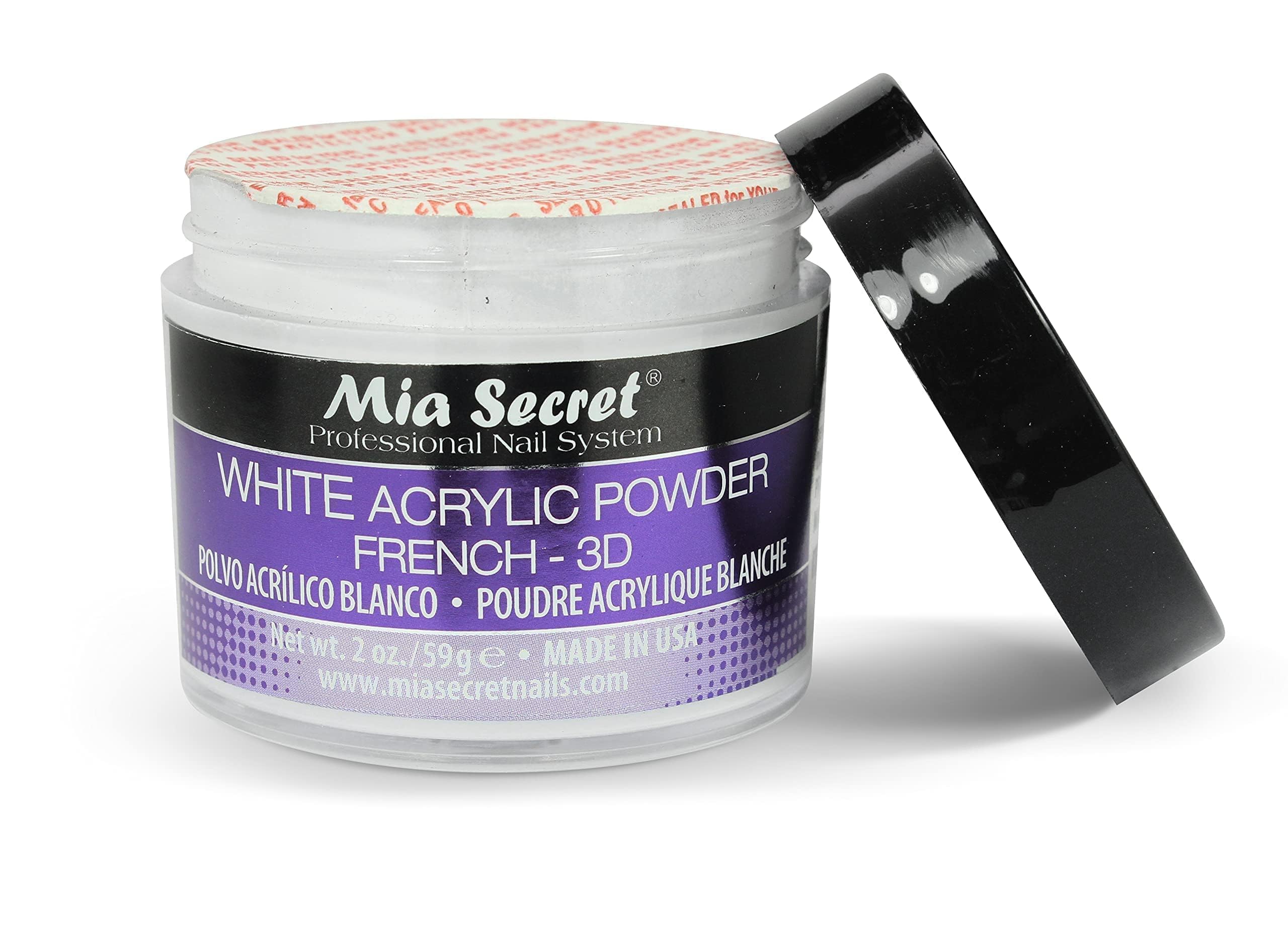 Mia Secret White Acrylic Powder 2oz beginners-friendly application for new nail technicians.