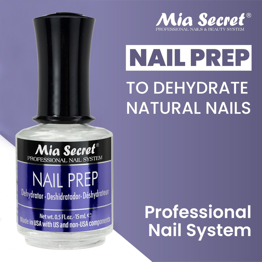 Mia Secret XTRABOND primer bottle highlights acid-free bonding.
