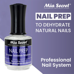 Mia Secret XTRABOND primer bottle highlights acid-free bonding.