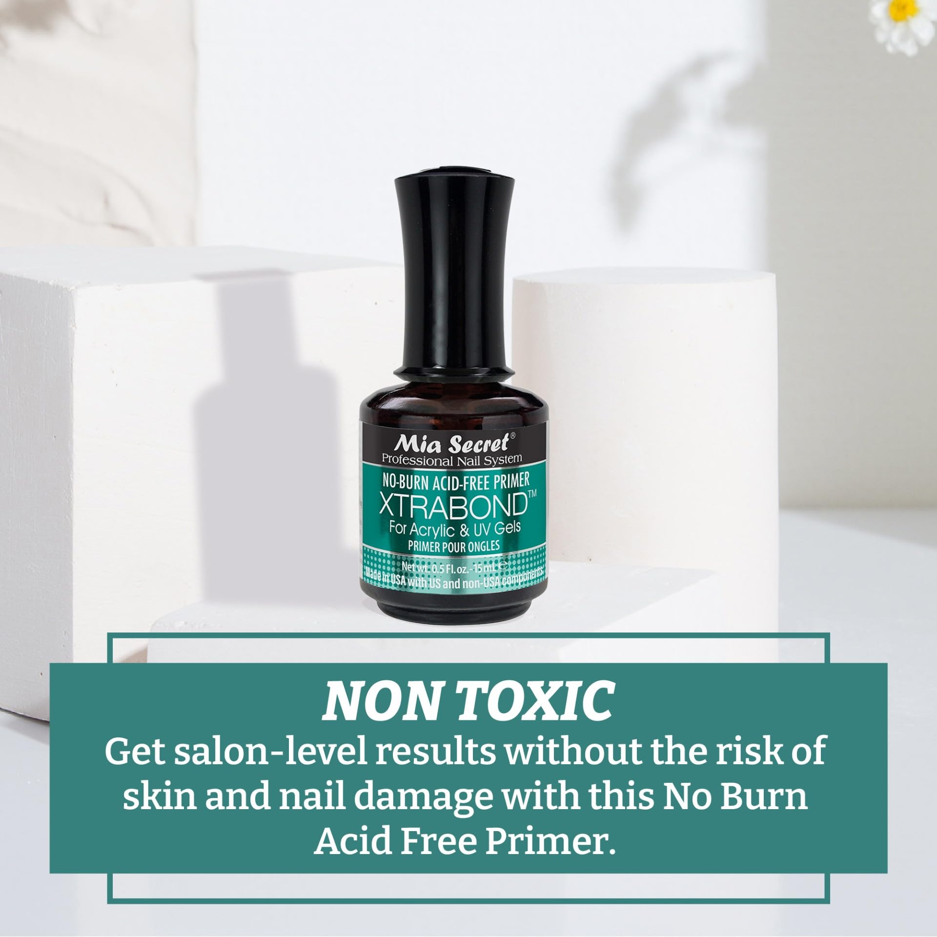 Mia Secret XTRABOND safe formula ideal for sensitive cuticles