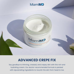 Ribose Sugar ingredient in MiamiMD Crepe Fix supports skin firmness.