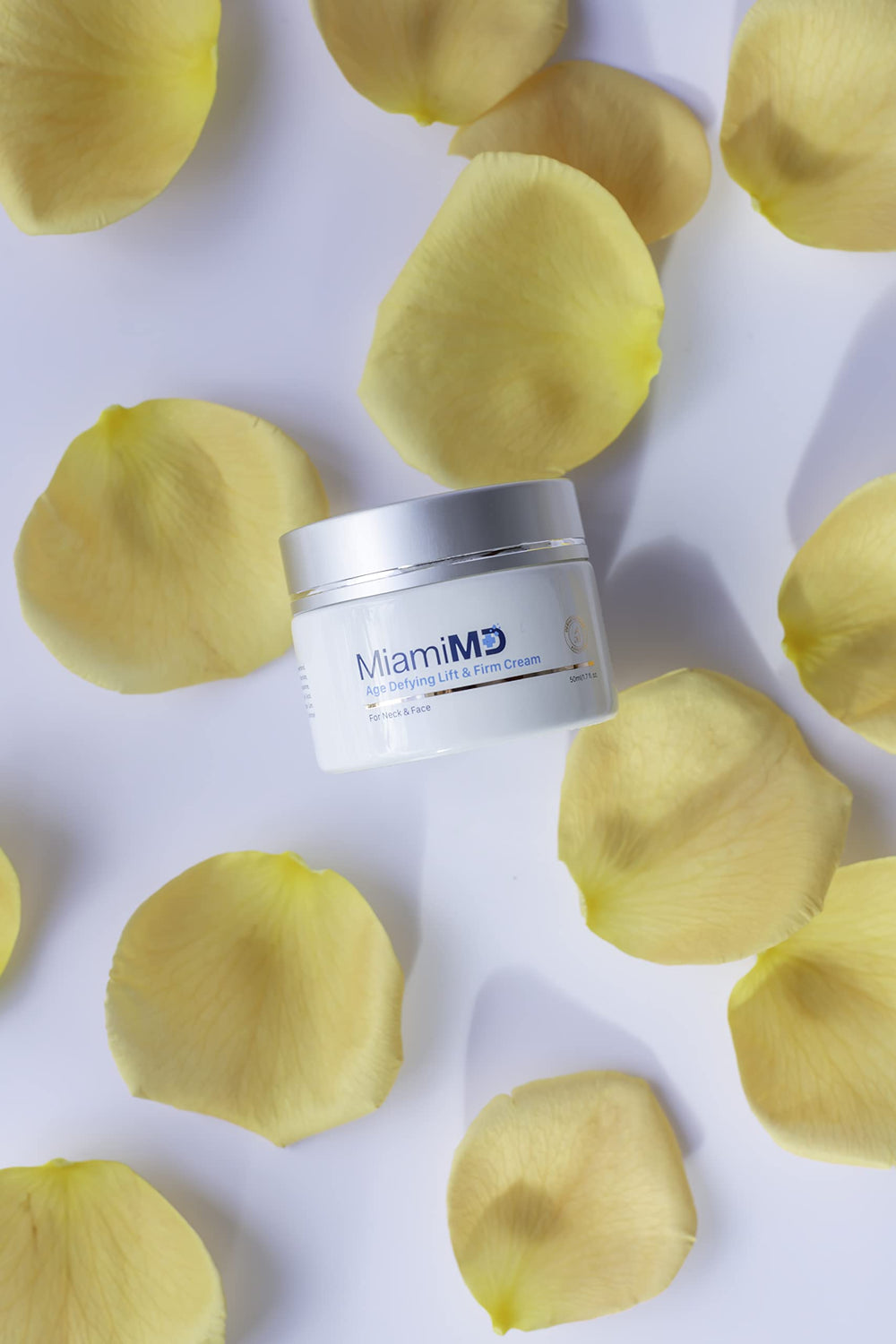MiamiMD product applied to neck and décolletage area for comprehensive care