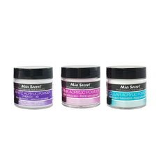 Mia Secret pink acrylic powder for vibrant color and durable nails.