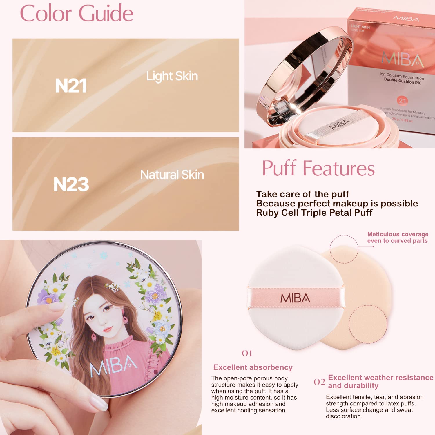 MIBA Ion Calcium Foundation-season-2-compact-mirror reveals built-in mirror for quick checks