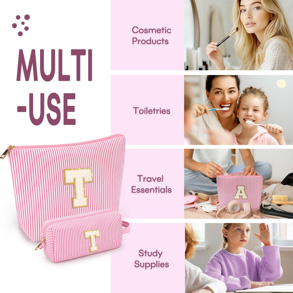 Bolsas de maquillaje mibasies en amarillo, colores vibrantes para identificar artículos