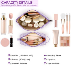 Mibasies initial makeup bags make a thoughtful bridesmaid gift with practical, lasting appeal.